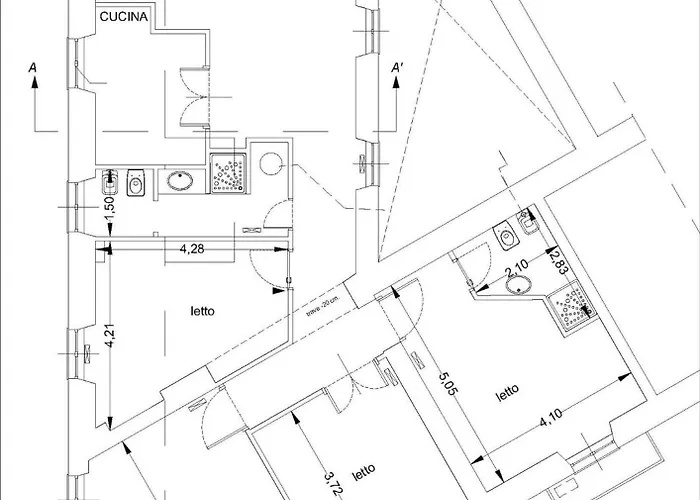 Apartamento Lovely 4-bedroom 30m Sangiovanni Metro *